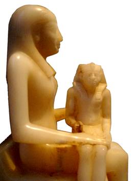 Ankhnesmeryre II and Son Pepi II, 6th Dynasty ca. 2284-2184, Location TBD   (Photo: Keith Schengili-Roberts)